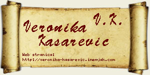 Veronika Kašarević vizit kartica